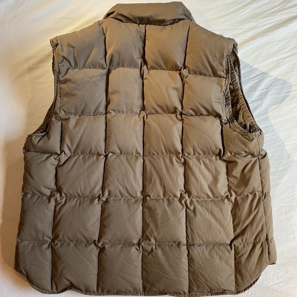 Eddie Bauer Goose Down Puffer Vest XL tan - Picture 9 of 10